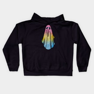 Pansexual Pride Flowery Ghost Kids Hoodie